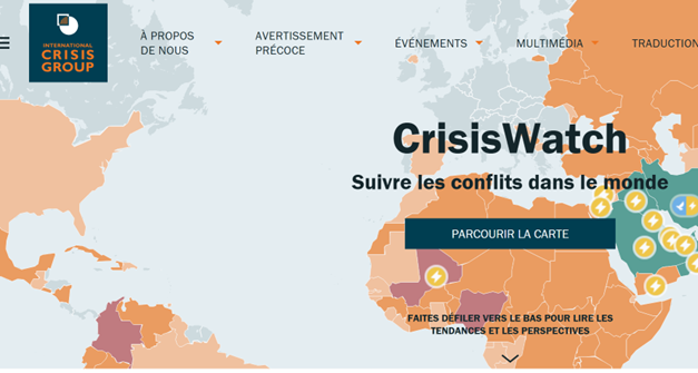 AFRIQUE: Crisis Watch a identifié les pays africains en zone de turbulence