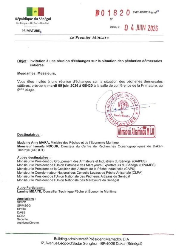 LE PREMIER MINISTRE CONVOQUE UNE REUNION AVEC LES ACTEURS DE LA PECHE : Limogée, Fatou Diouf distribue 111 licences de pêche
