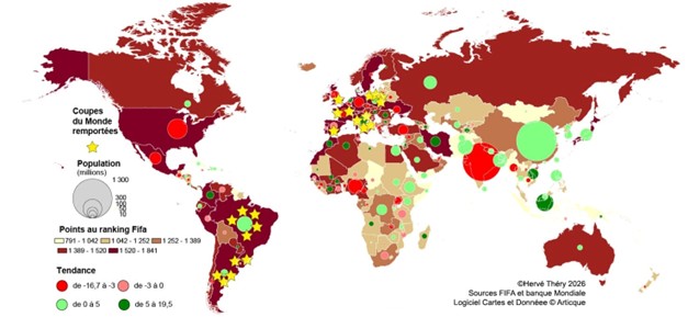 Football : une géographie mondiale concentrée